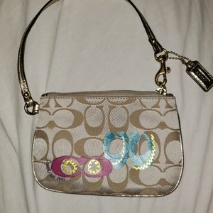 Coach small zip pouch/wristlet